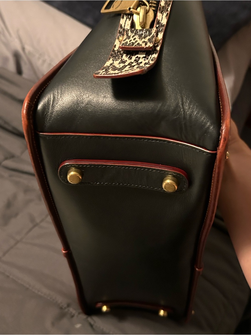 Coach Dreamer 36 With Snakeskin Trim part of rare coach collection - Picture 8 of 13